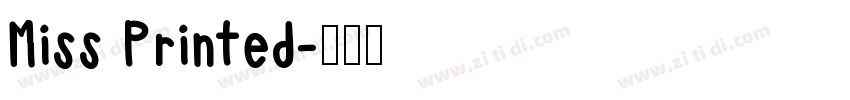 Miss Printed字体转换